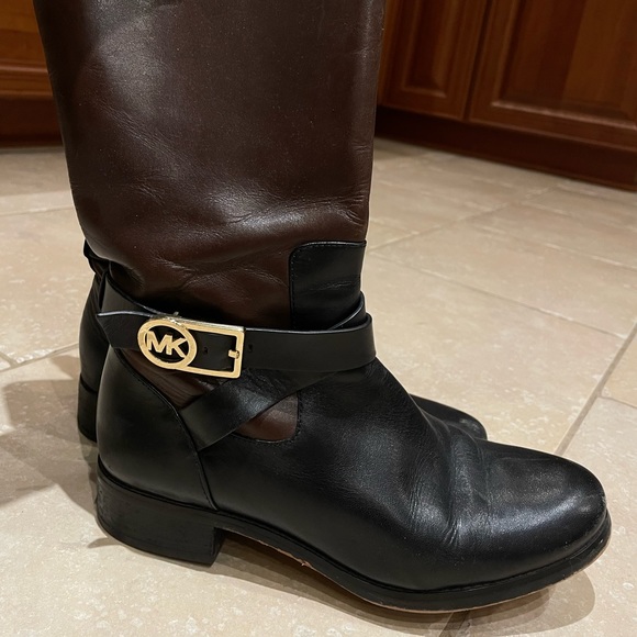 Michael Kors Riding Boots - Two-tone - Picture 2 of 9